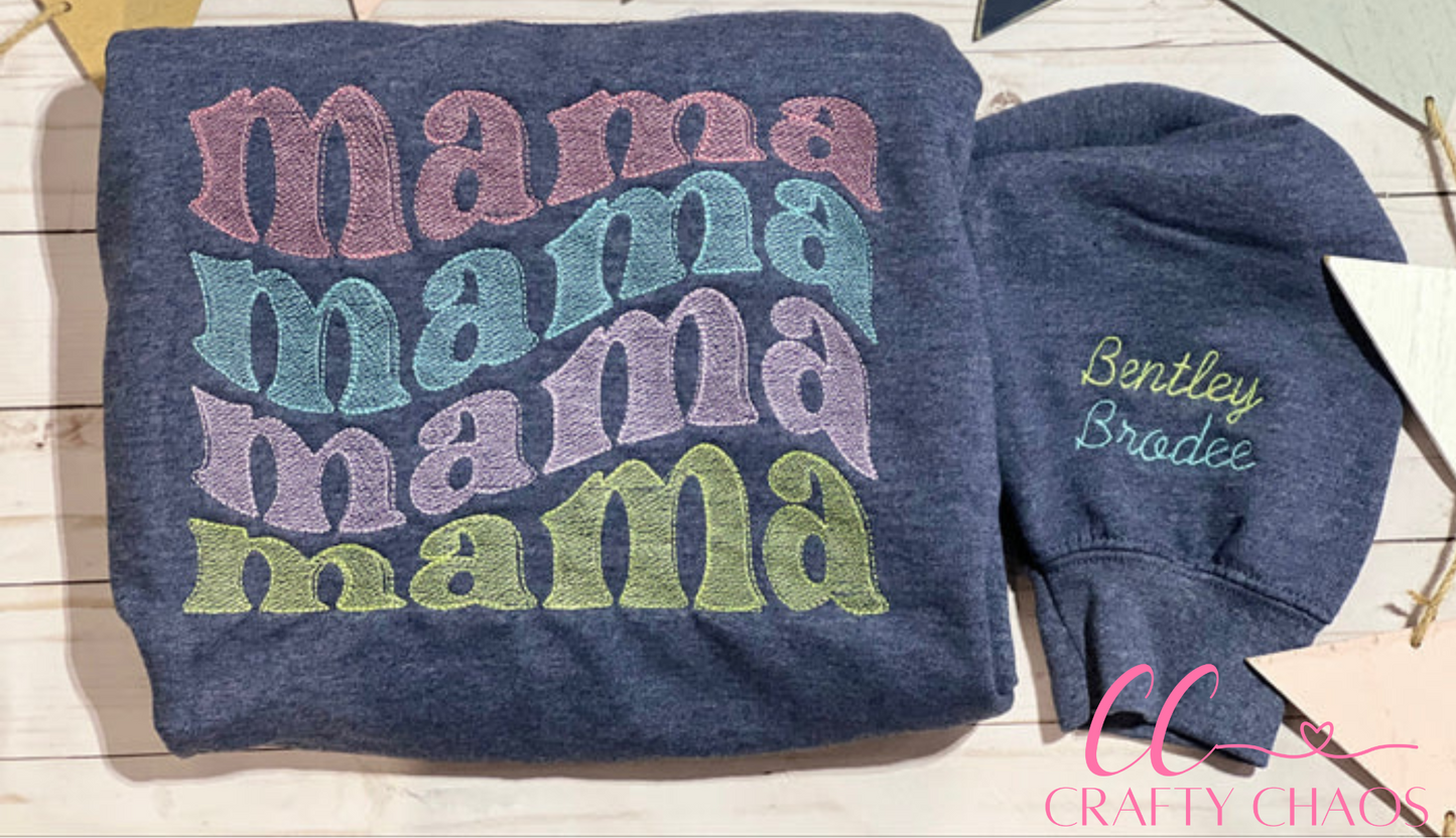 Mama embroidered sweatshirt