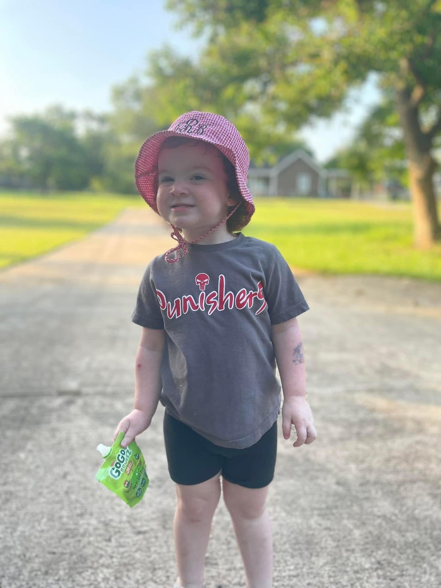 kids bucket gingham hats