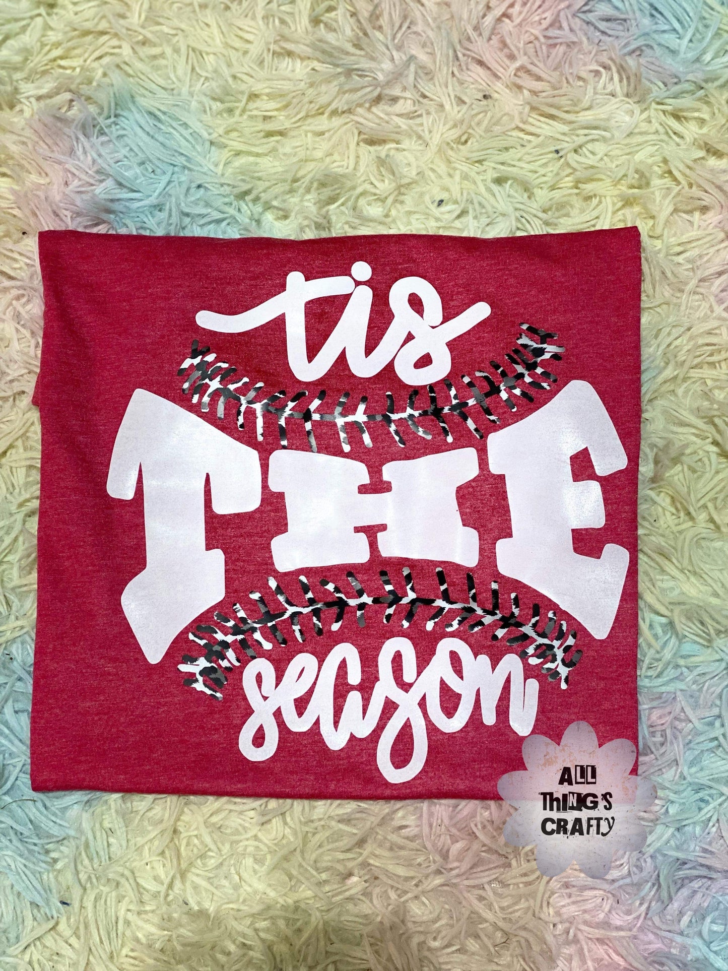 Tie the season baseball tee