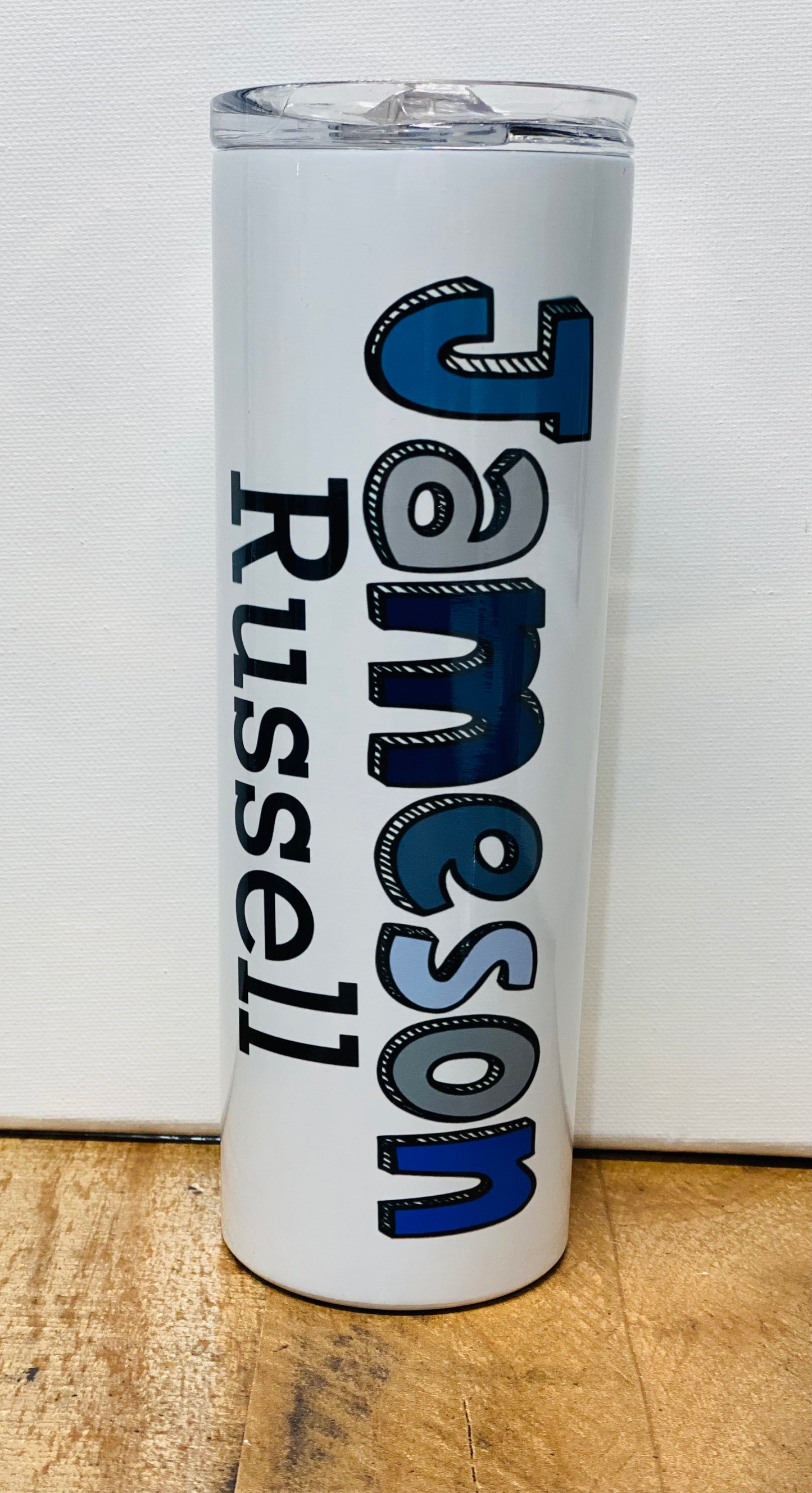 Rainbow name tumbler