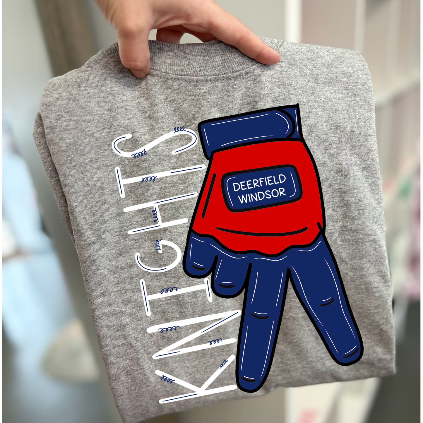 Knights glove transfer