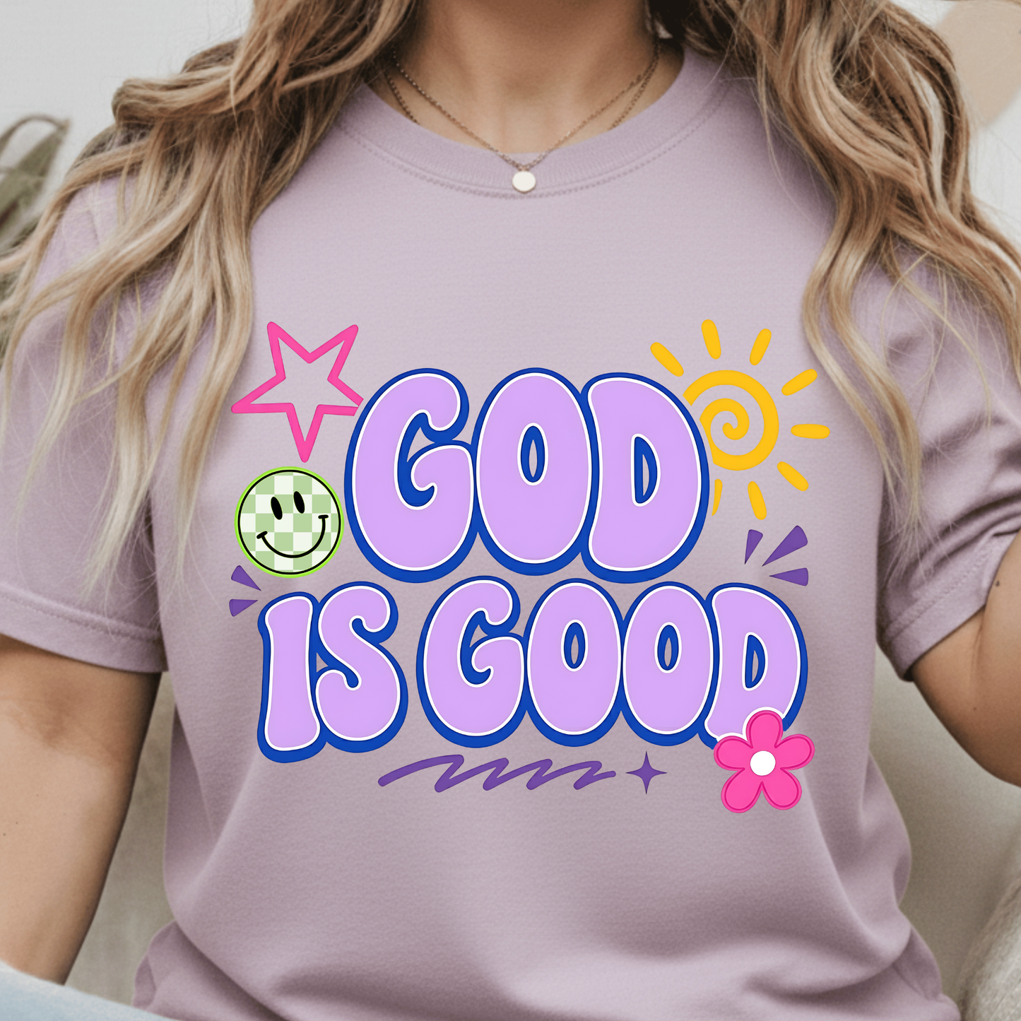 God is Good Purple Transfer