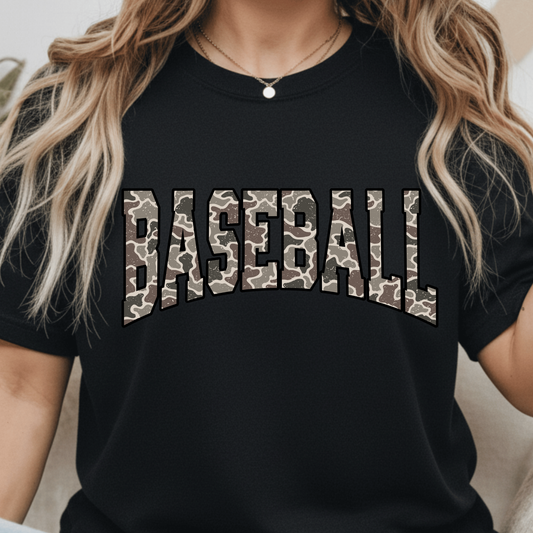 Camo Baseball Transfer