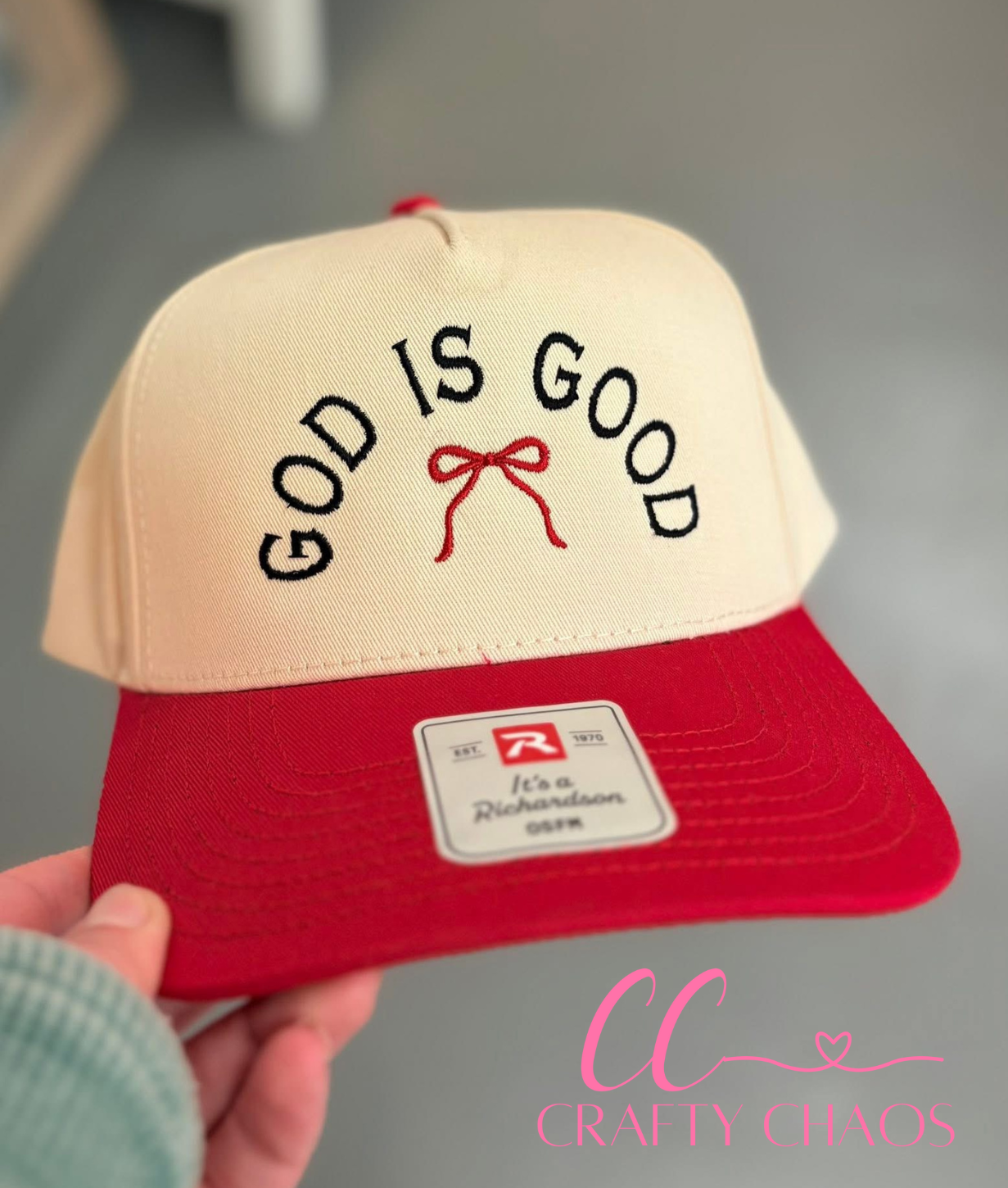 God is Good embroidered hat