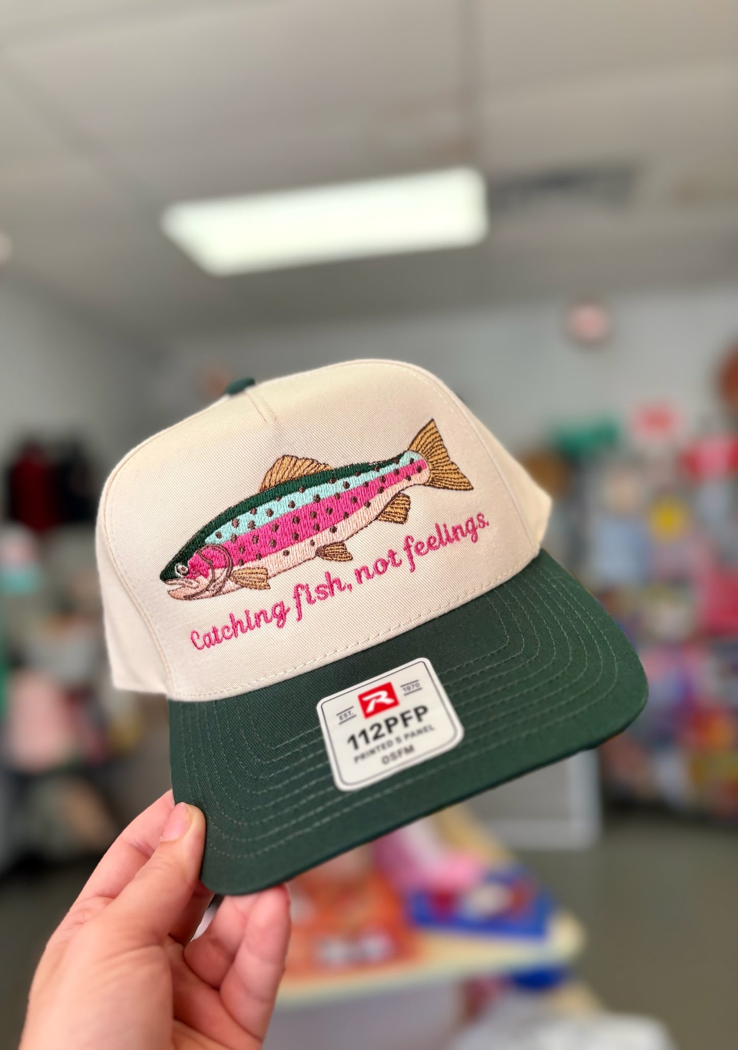Catching Fish, Not Feelings Trucker Hat