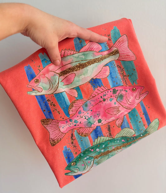 Colorful Fish Graphic Tee