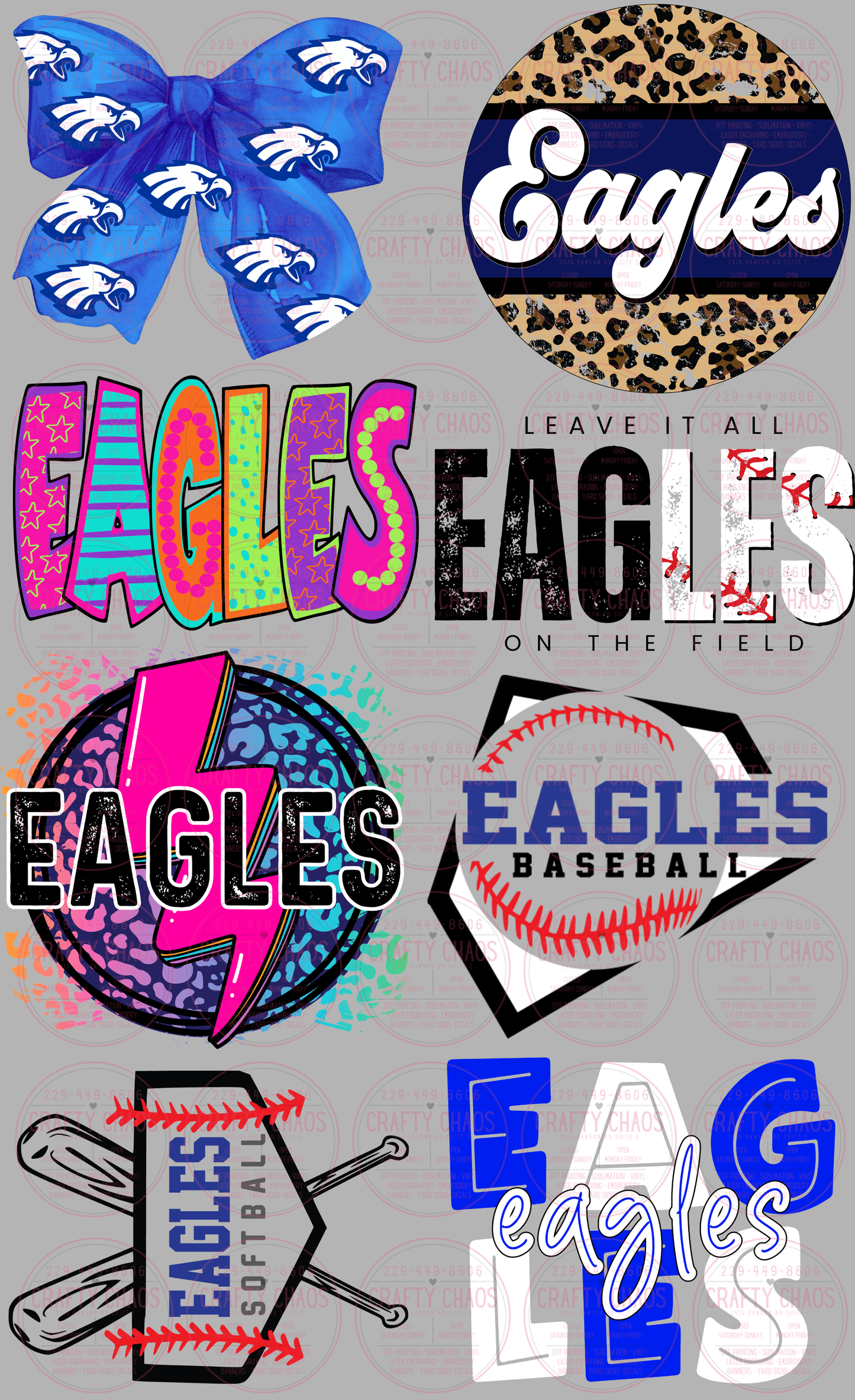 Spirit wear premade gang sheets