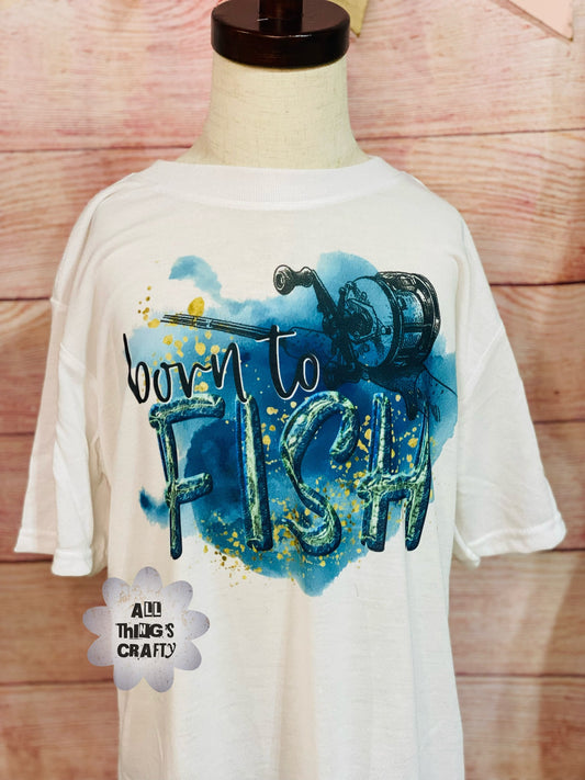 Born to fish tee
