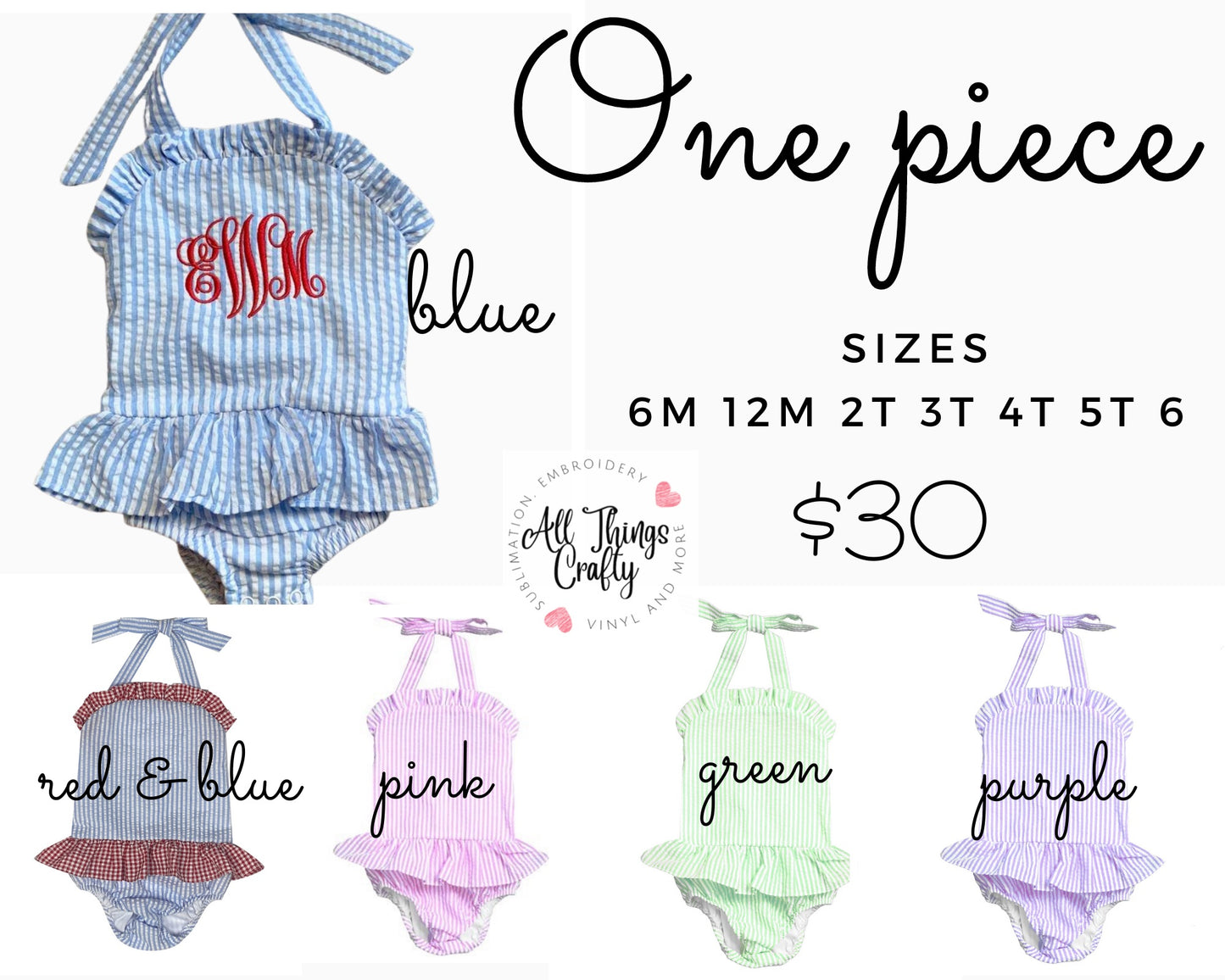 One piece child’s swimsuit