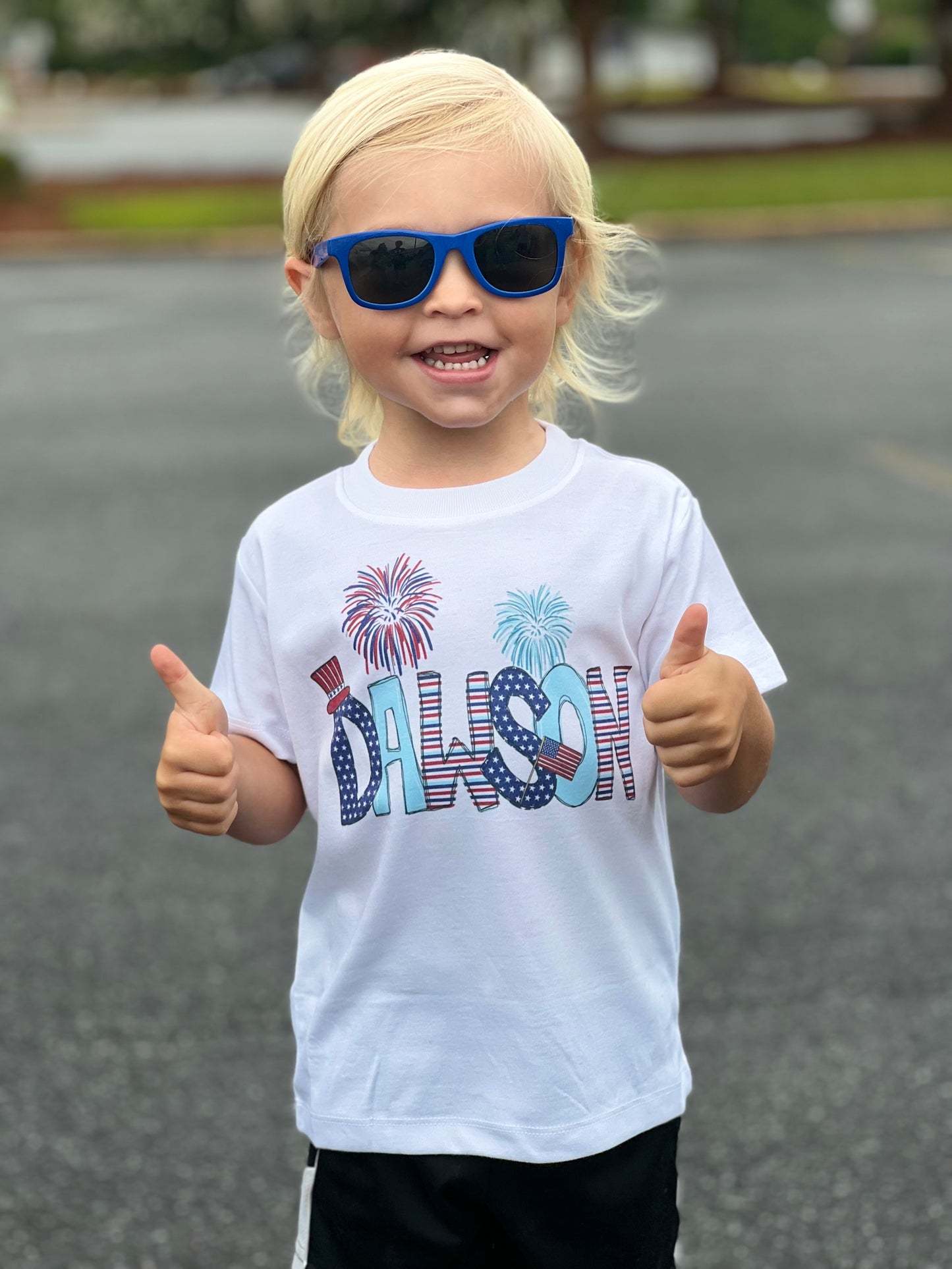 Patriotic name tee