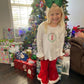 Christmas Wreath embroidered tee
