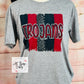 Trojan brush strokes tee