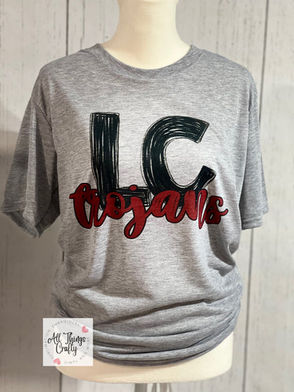 LC TROJANS scribble tee
