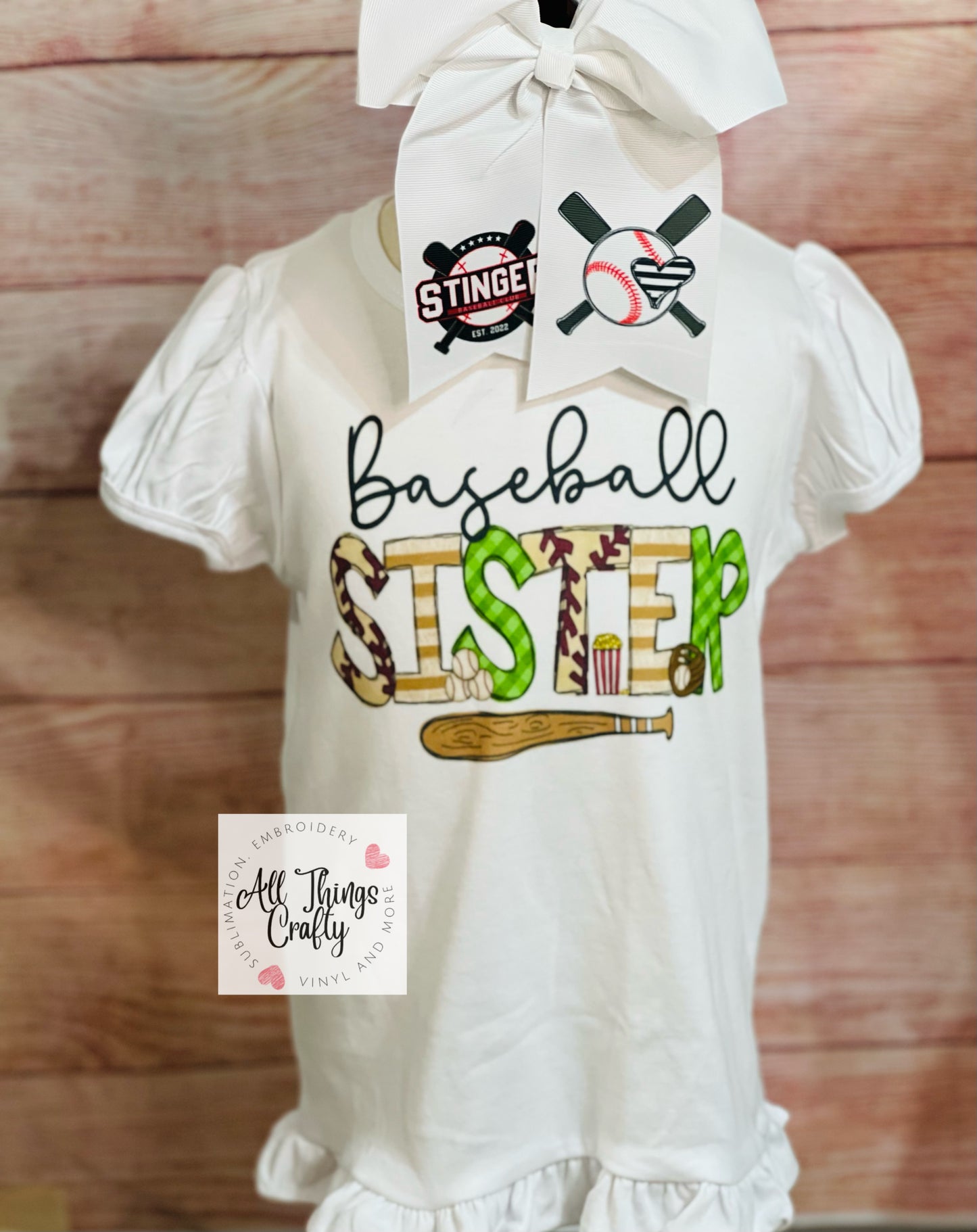 Baseball sister tee