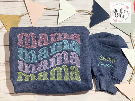 Mama embroidered sweatshirt