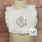 Ruffled baby bib