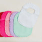 Ruffled baby bib